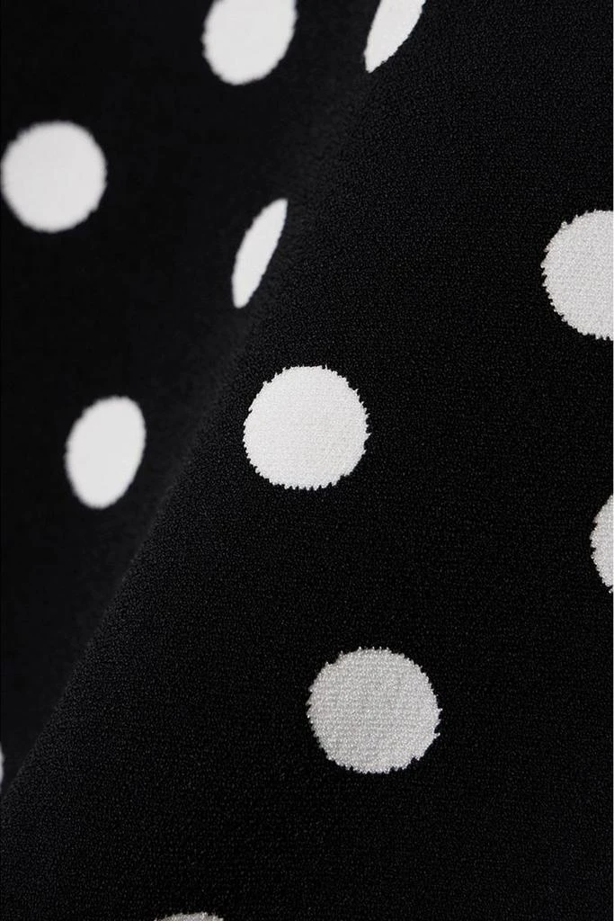 Carolina Herrera Cropped polka-dot stretch-knit top 4