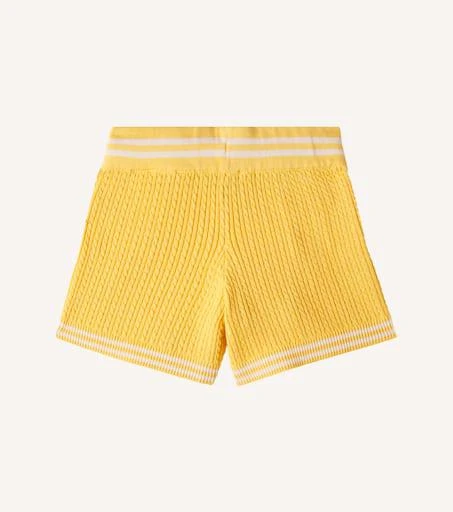 Mini Rodini Cable-knit cotton shorts 2