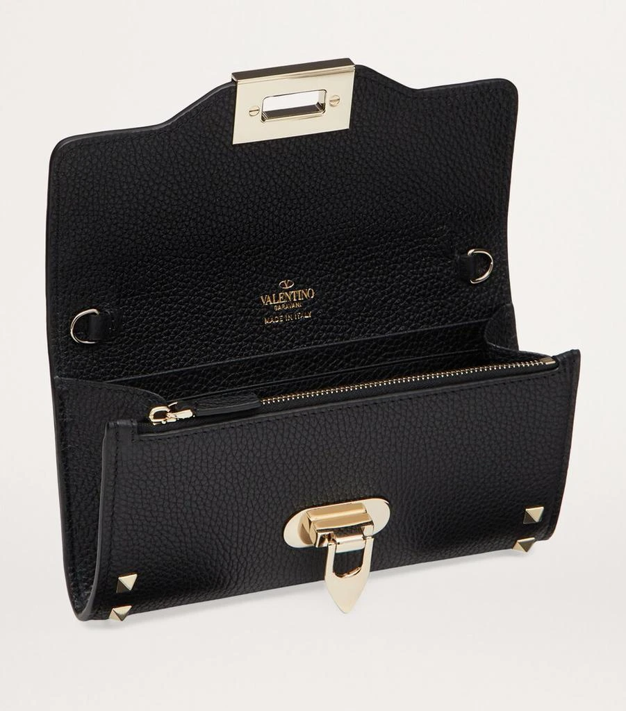 Valentino Leather Rockstud Chain Wallet 6