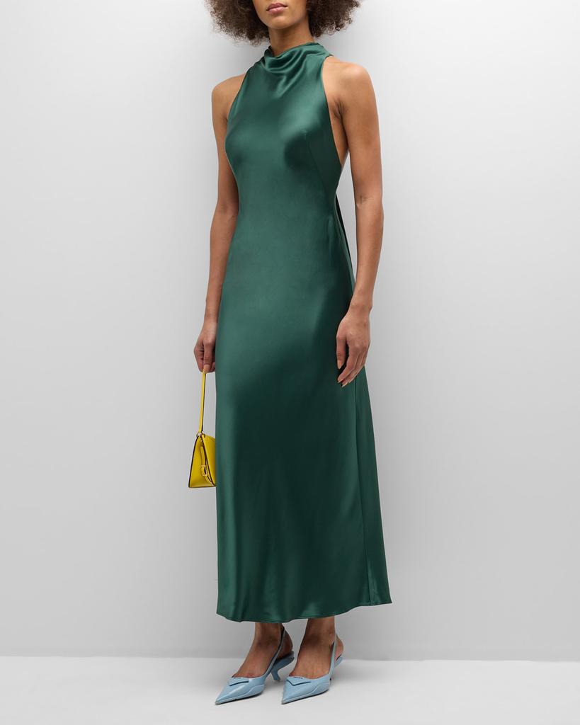 Acler Cadell Cowl-Neck Midi Dress