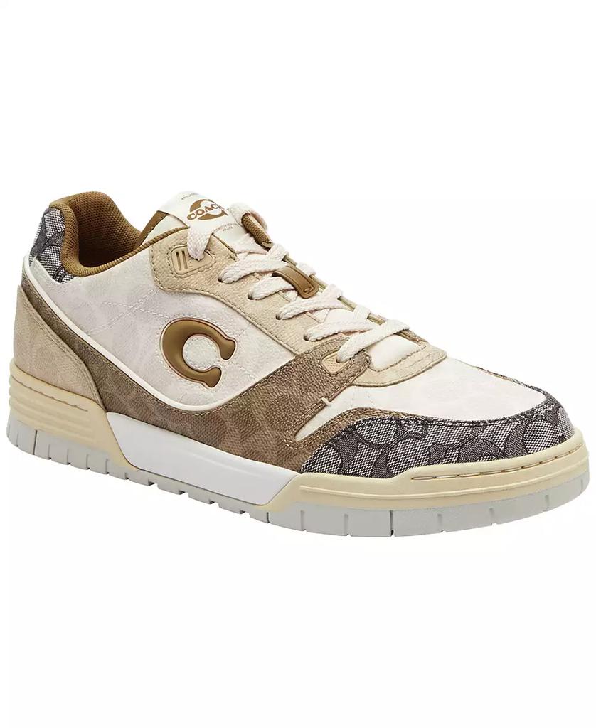 Coach Men's Mixed Signature Soho Round Toe Sneakers