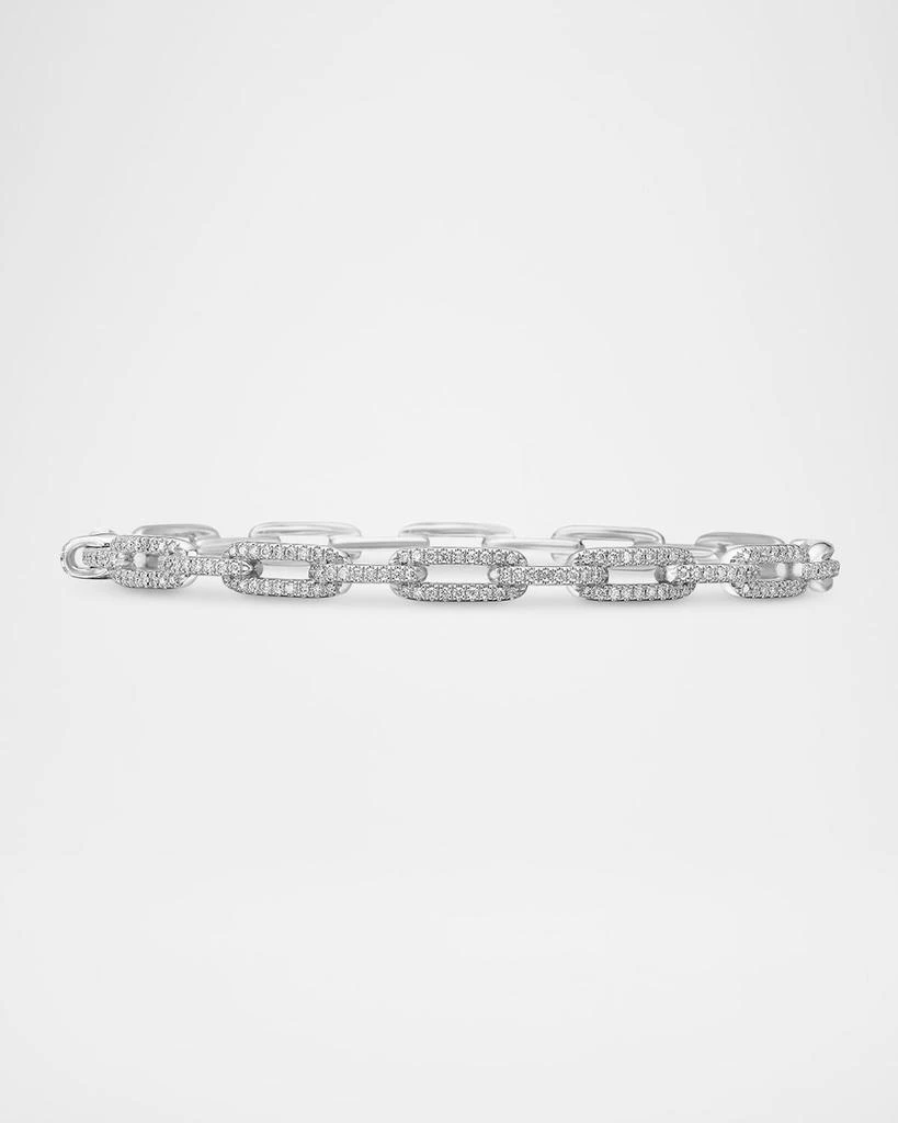 David Yurman 4mm Stax Chain Link Bracelet with Diamonds in 18K Gold 1