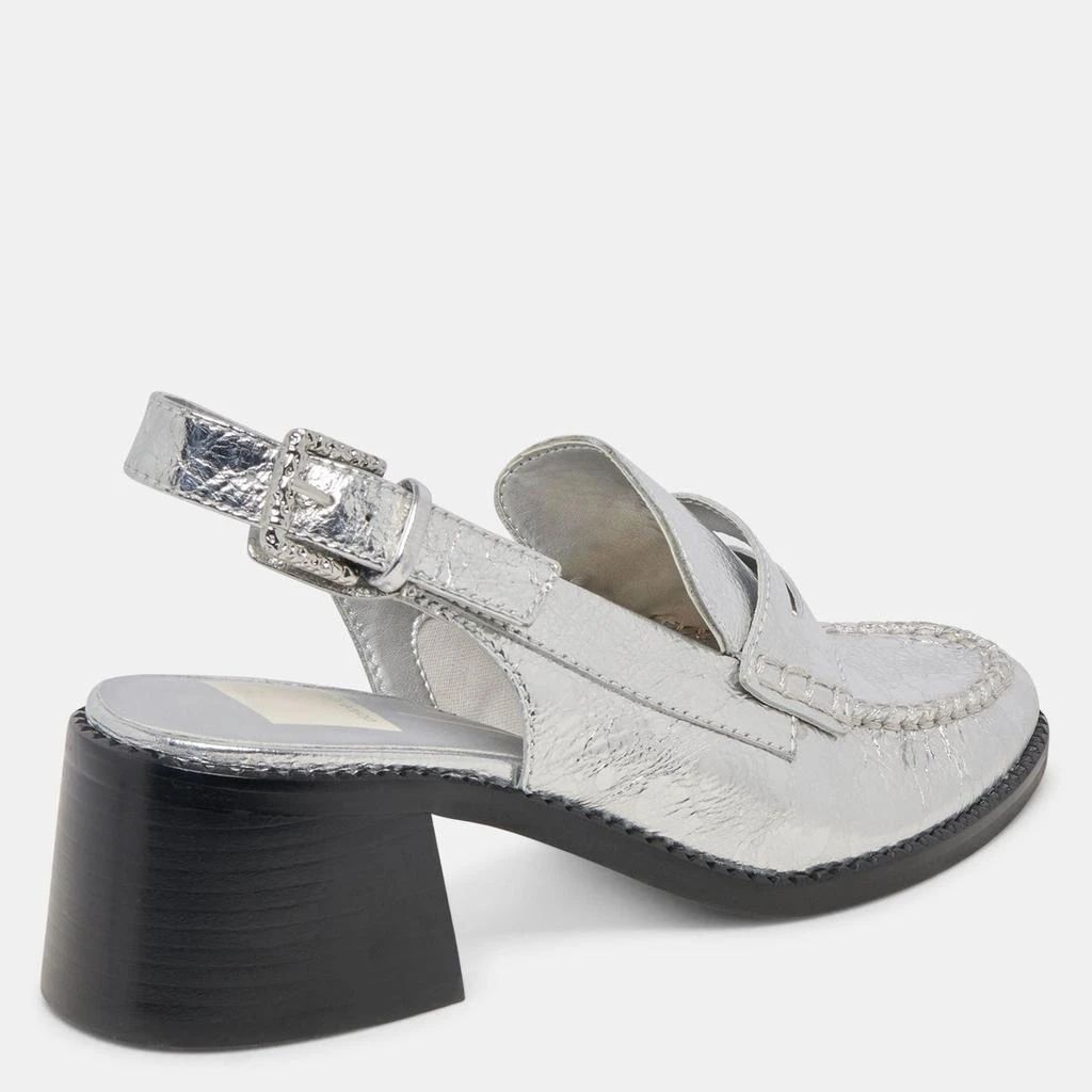 Dolce Vita Hardi Heels Silver Distressed Leather 3