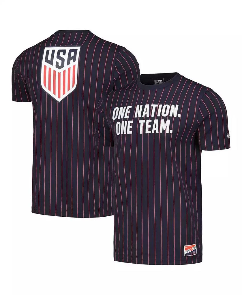 5th & Ocean Navy USMNT Throwback Pinstripe T-Shirt 1