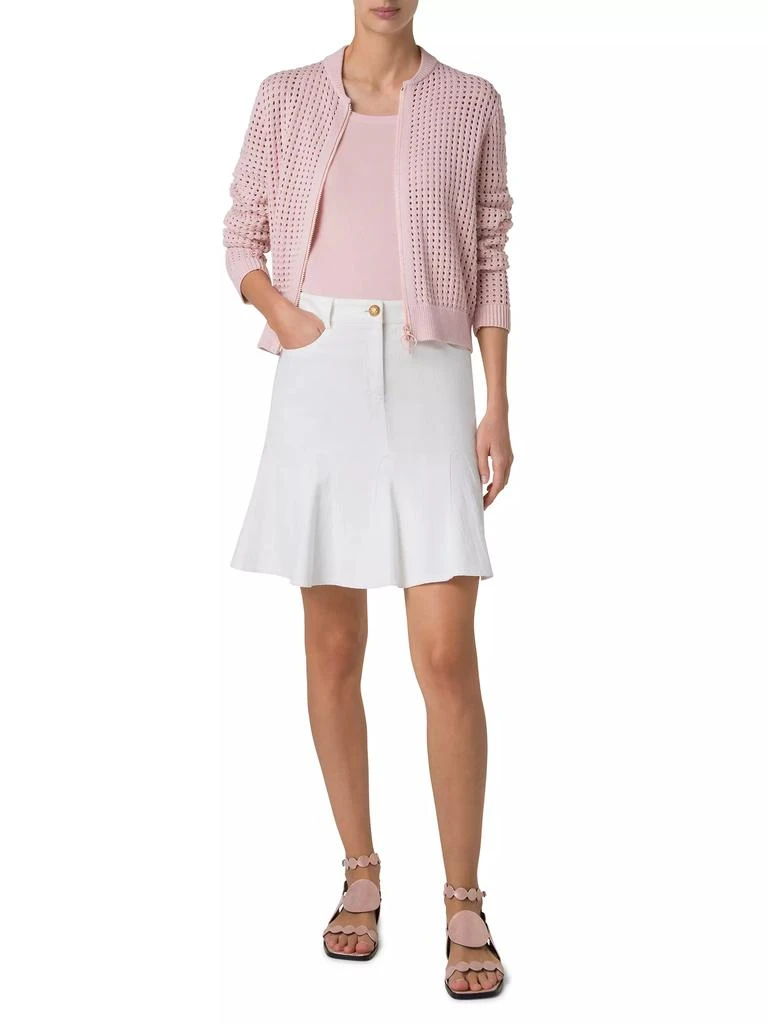 Akris Chunky Knit Mesh Cardigan Bomber 2