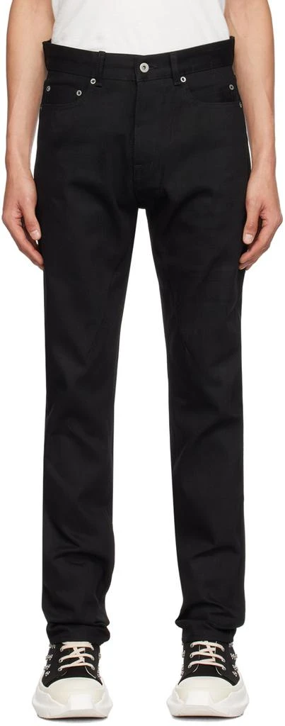 Rick Owens Black Detroit Cut Jeans 1
