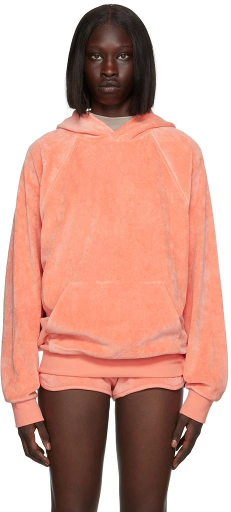 Fear of God ESSENTIALS Pink Raglan Hoodie 1