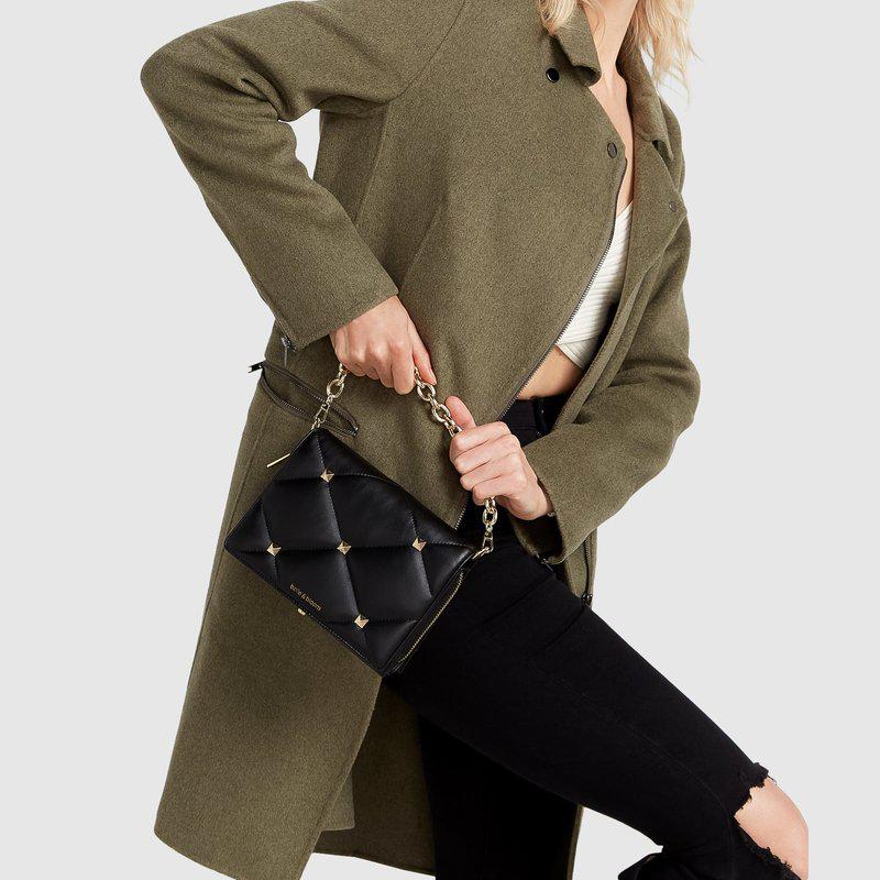 Belle & Bloom New Fit Last Chance Wool Blend Moto Coat Army Green