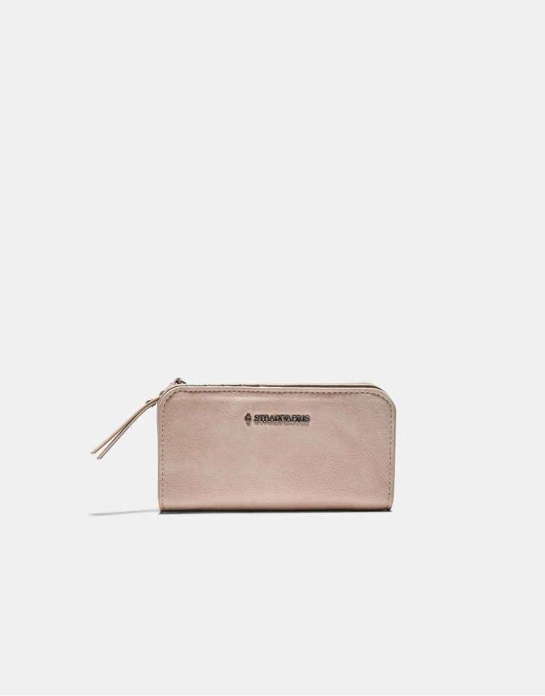 Stradivarius Stradivarius Wallet with zip in ecru 2