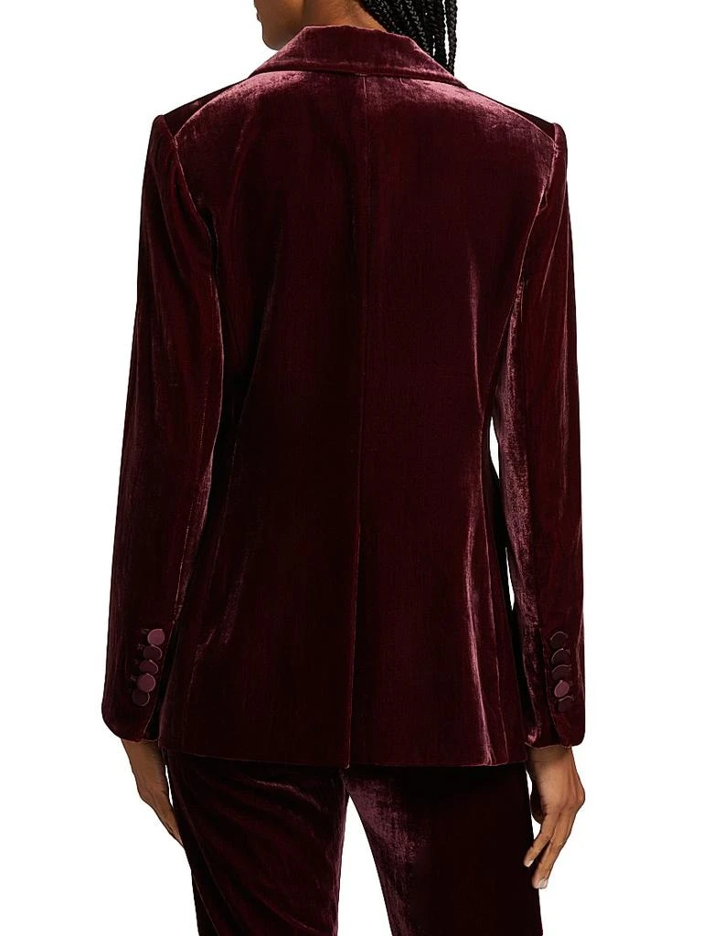 VERONICA BEARD Ellette Velvet Double-Breasted Dickey Jacket 5