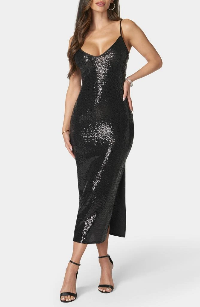 bebe Disco Sequin Midi Dress 1