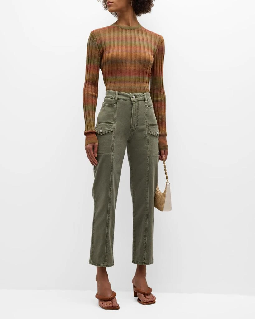Paige Alexis Cropped Cargo Jeans 3