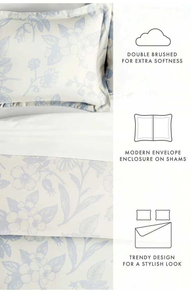 IENJOY HOME Premium Ultra Soft Garden Pattern 3-Piece Duvet Cover Set 4