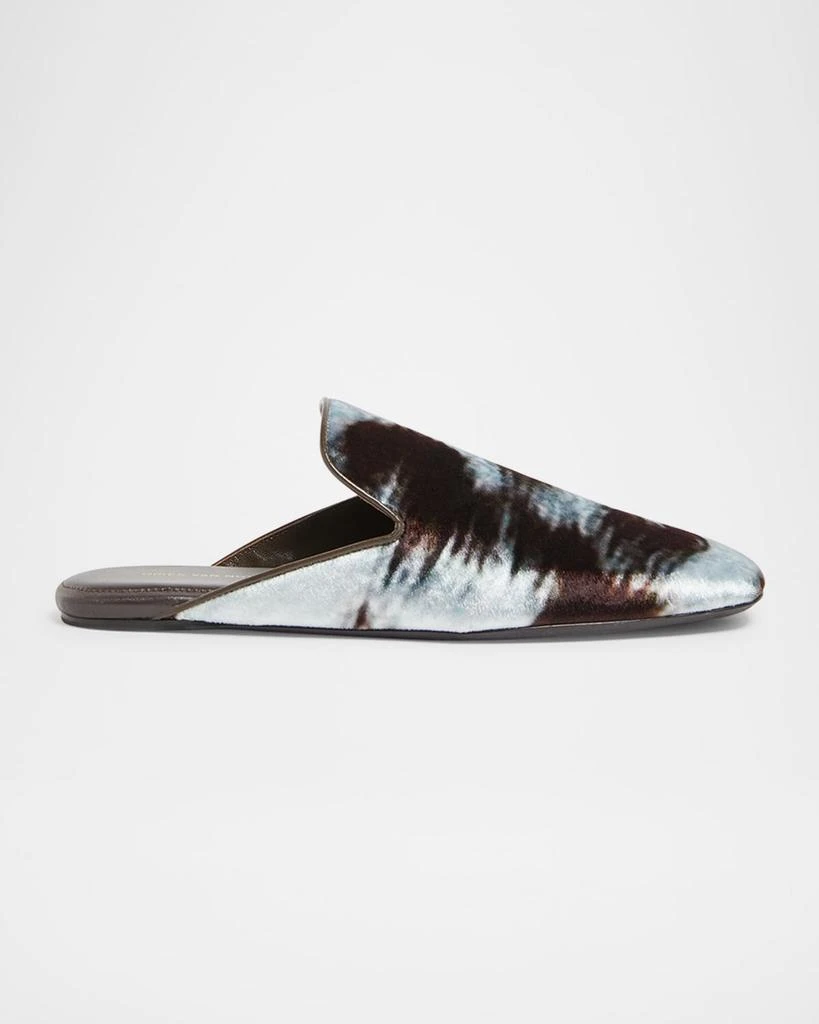 Dries Van Noten Printed Satin Mules 1