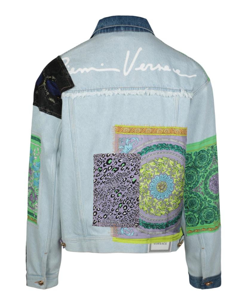 Versace Barocco Patchwork Denim Jacket - Jackets - Free Shipping -  BeyondStyle