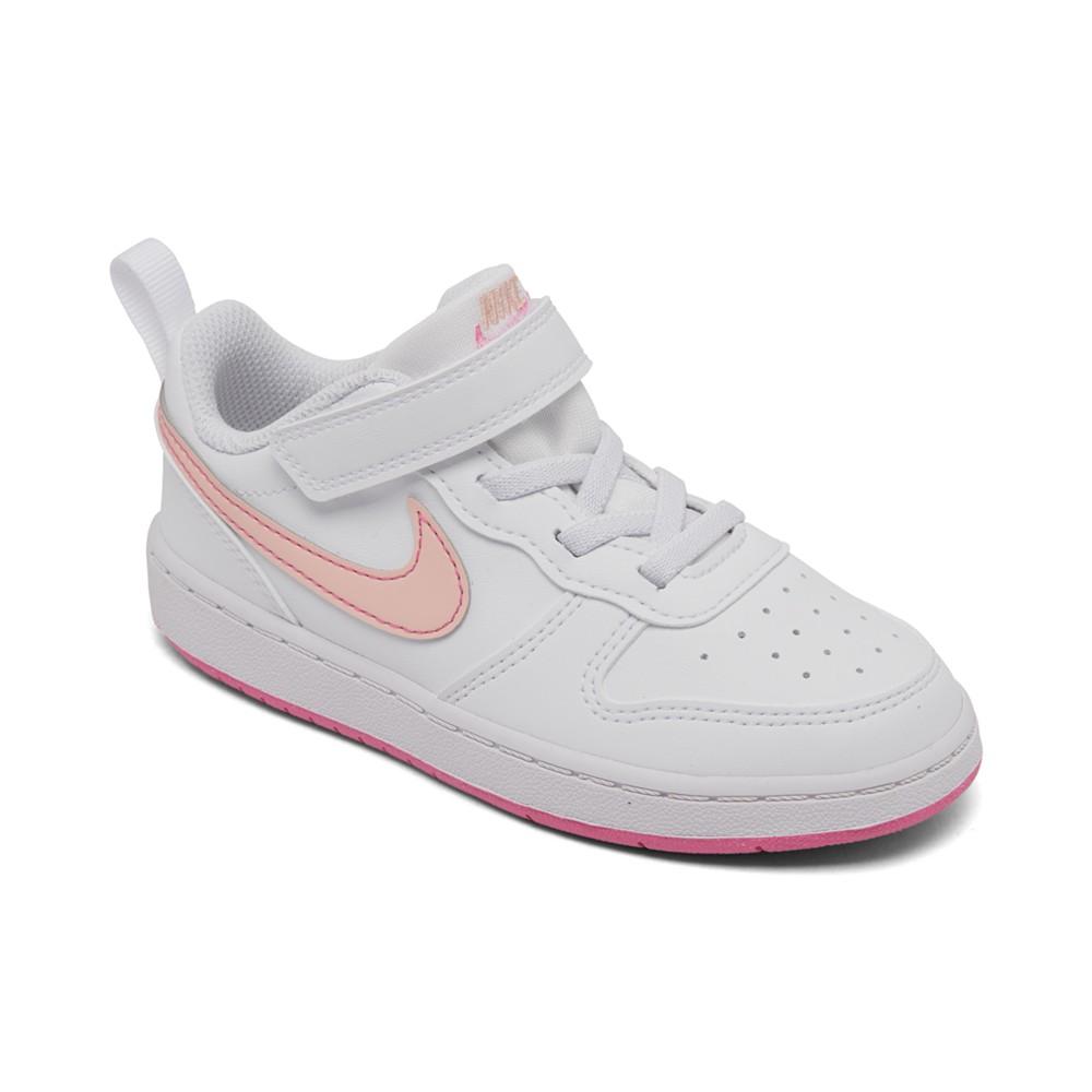 Nike Toddler Girl's Court Borough Low Recraft Fastening Strap Casual Sneakers from Finish Line
