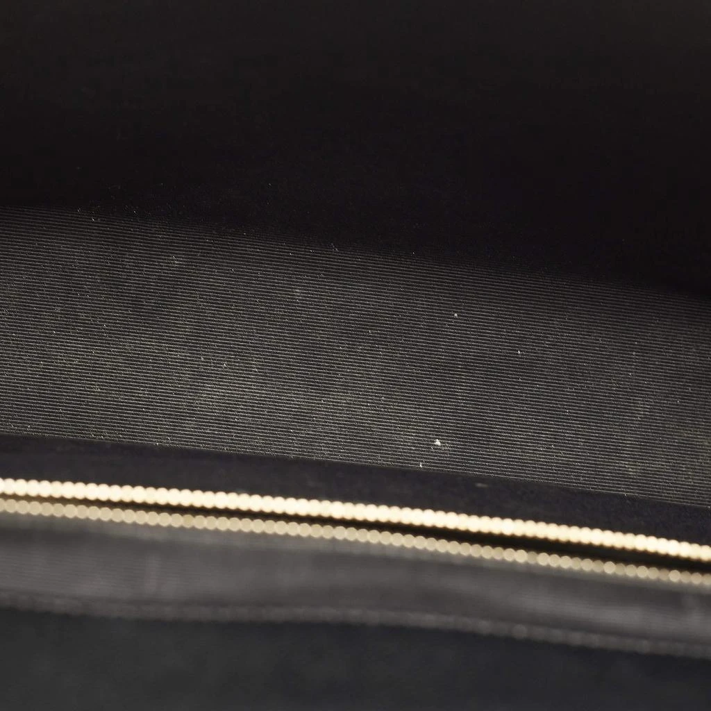 Yves Saint Laurent Saint Laurent Black Chevron Leather Large Monogram Envelope Shoulder Bag 7