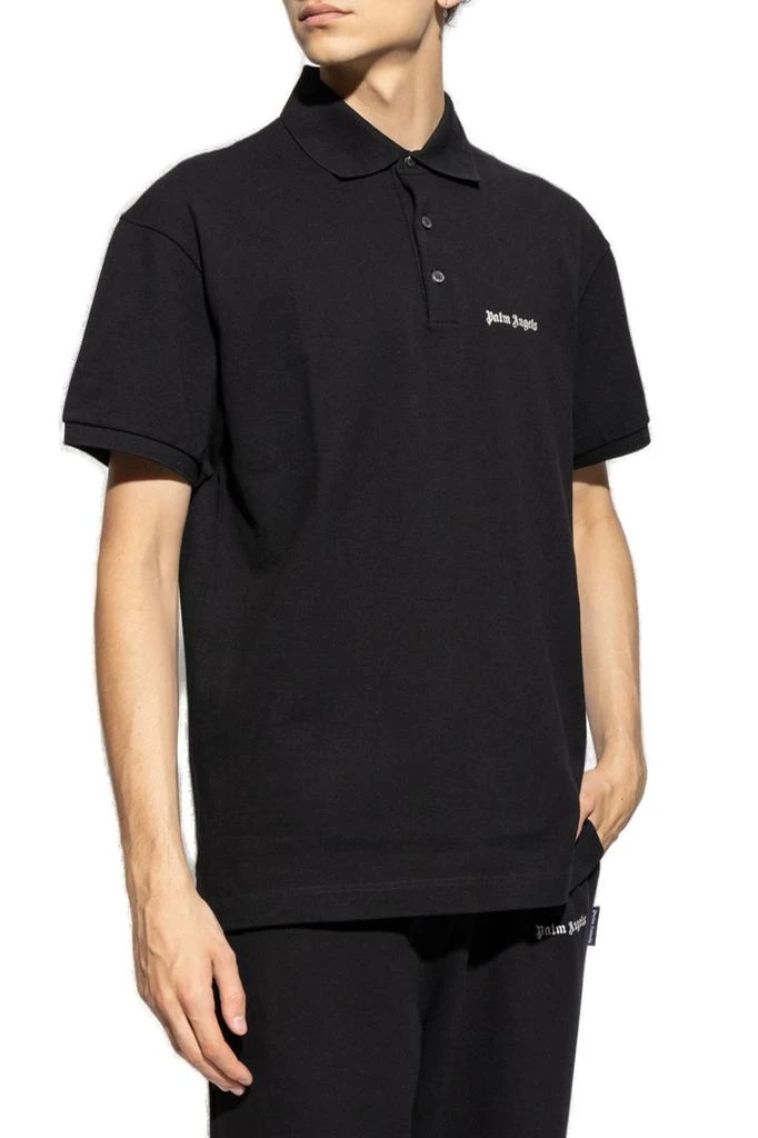 Palm Angels Palm Angels Logo Embroidered Polo Shirt 2