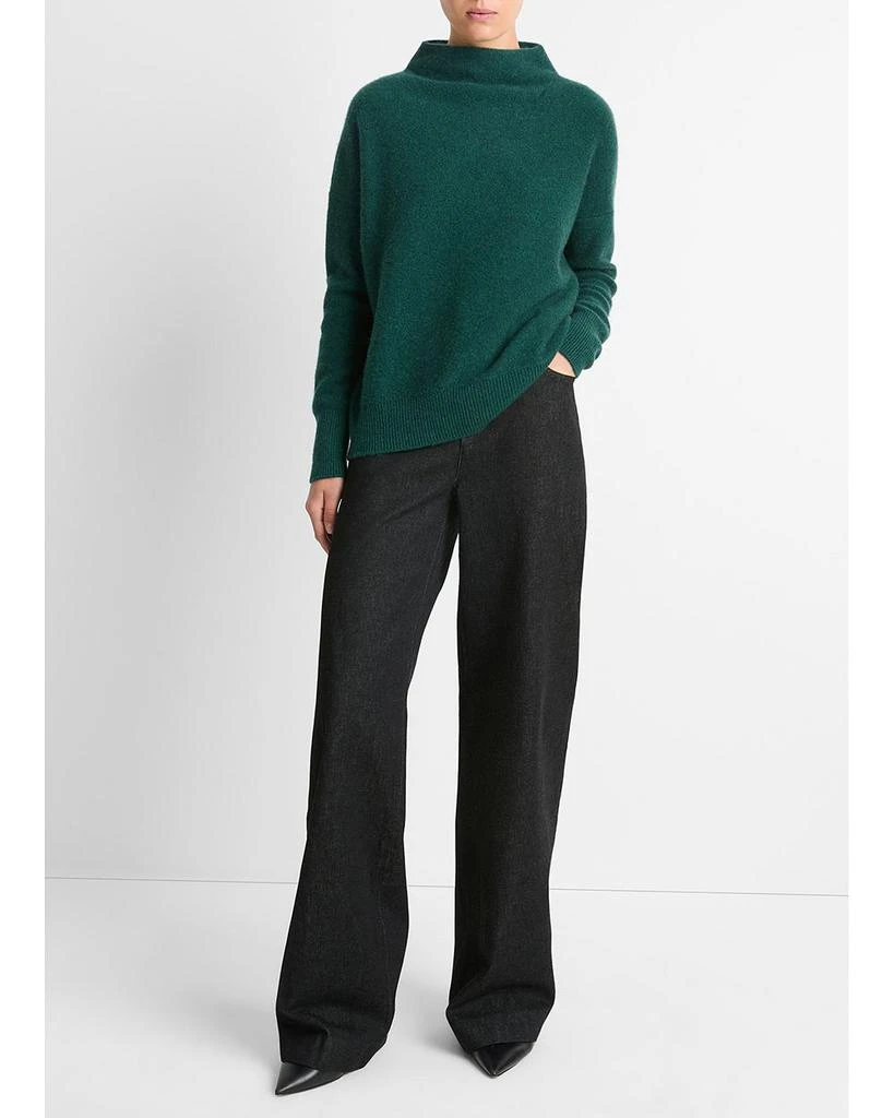 Vince Boiled Cashmere Funnel Neck Sweater 2