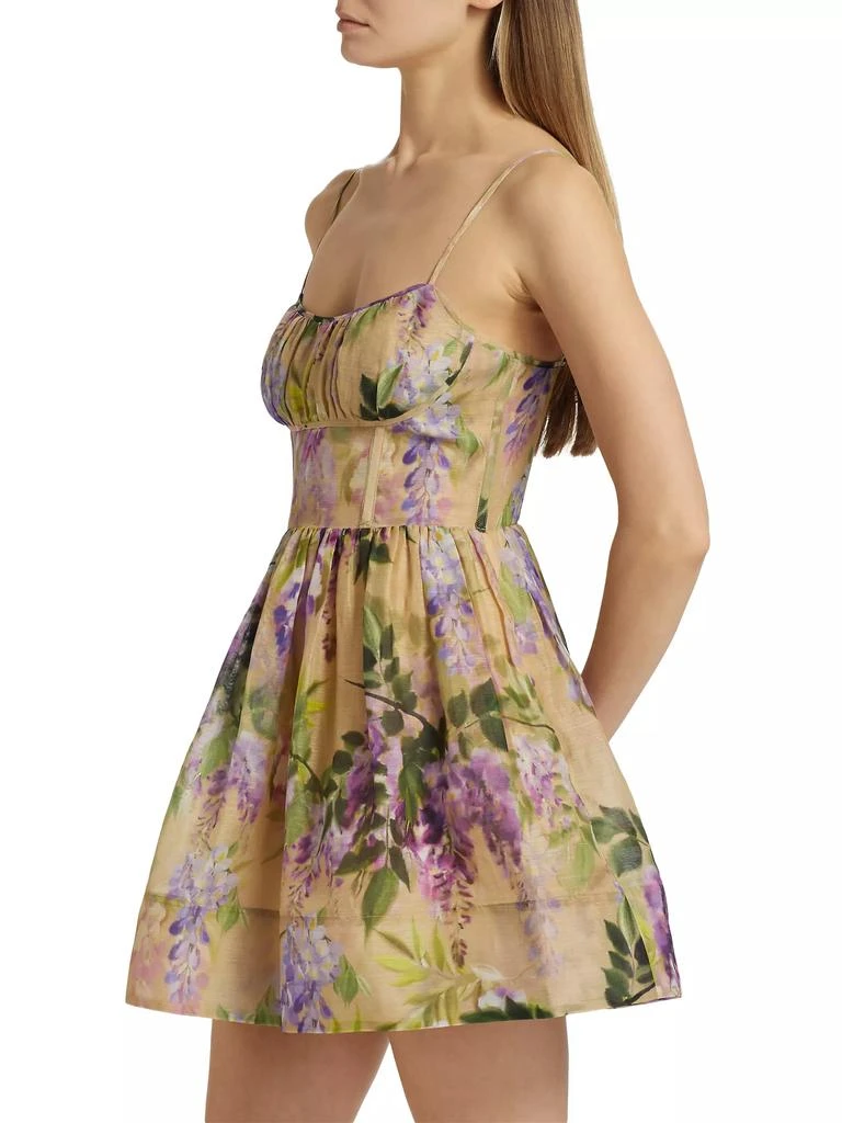 Cara Cara Alba Floral Organza A-Line Minidress 4