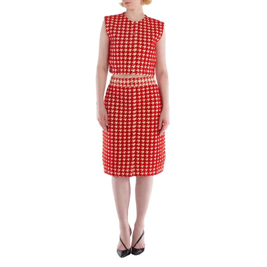 open lace back dress Halftime Houndstooth Mini Dress