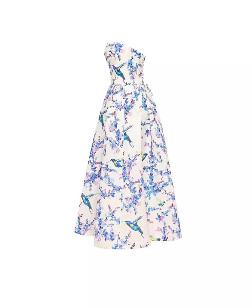 Milla Women's Strapless Midi Dress With A Flower Print 7