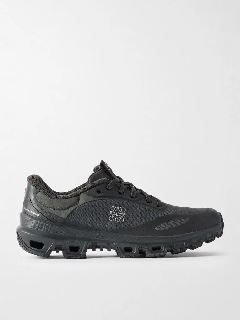 Loewe + On Cloudventure 2.0 Rubber-trimmed Paneled Recycled-mesh Sneakers - Gunmetal
