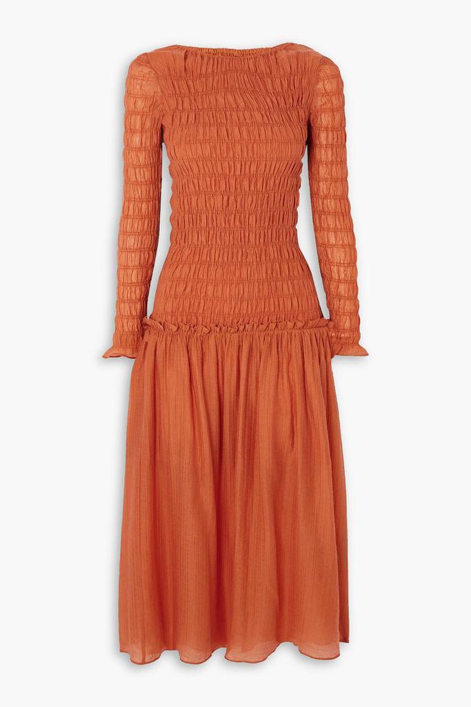 MOTHER OF PEARL Smocked TENCEL™ -blend midi dress