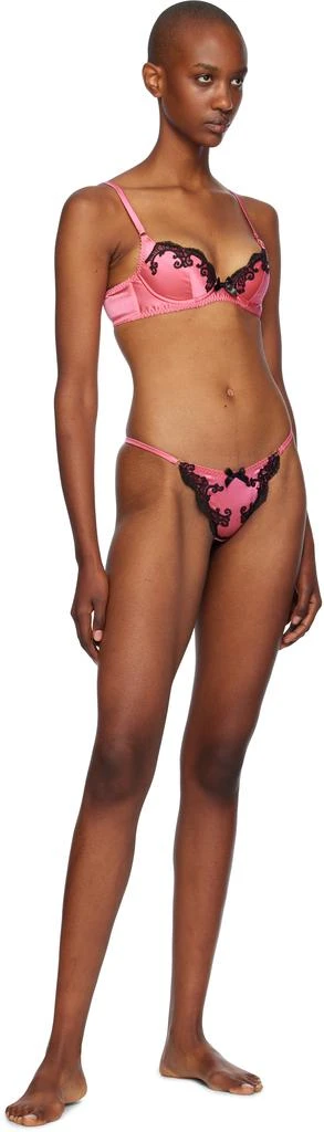 L'Agent by Agent Provocateur Pink & Black Molly Bra 4