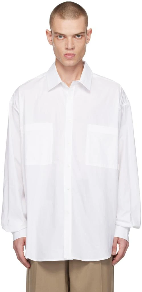 The Frankie Shop White Gus Oversized Shirt 1