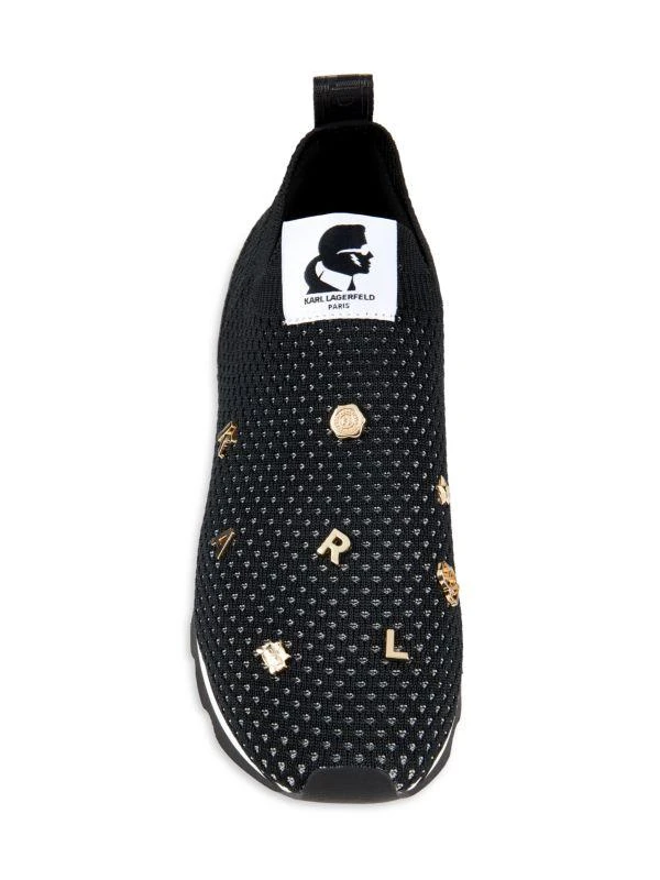 Karl Lagerfeld Paris Marje Embellished Slip On Sneakers 5
