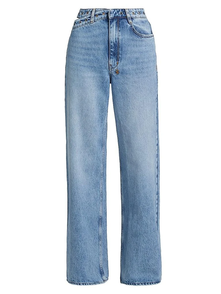 Ksubi Democrazy Strider Dettached Belted Wide-Leg Jeans 1