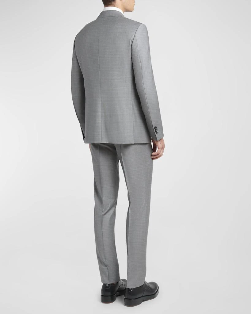 Zegna Men's Plaid Wool Suit 5