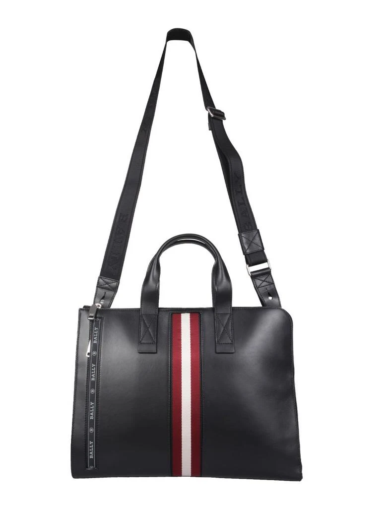 Bally Bally Logo Stripe Detailed Business Bag 4