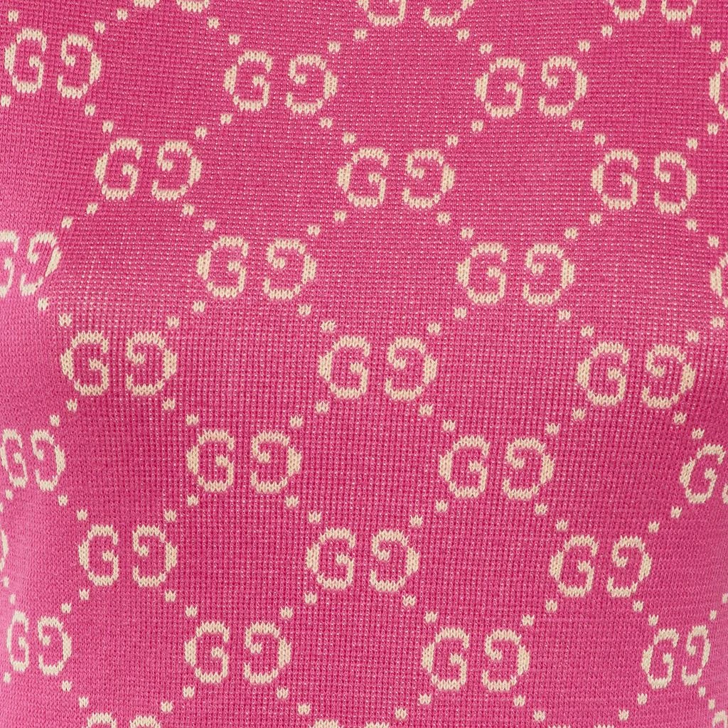 Gucci Gucci Pink GG Jacquard Knit Crew Neck Jumper S 3