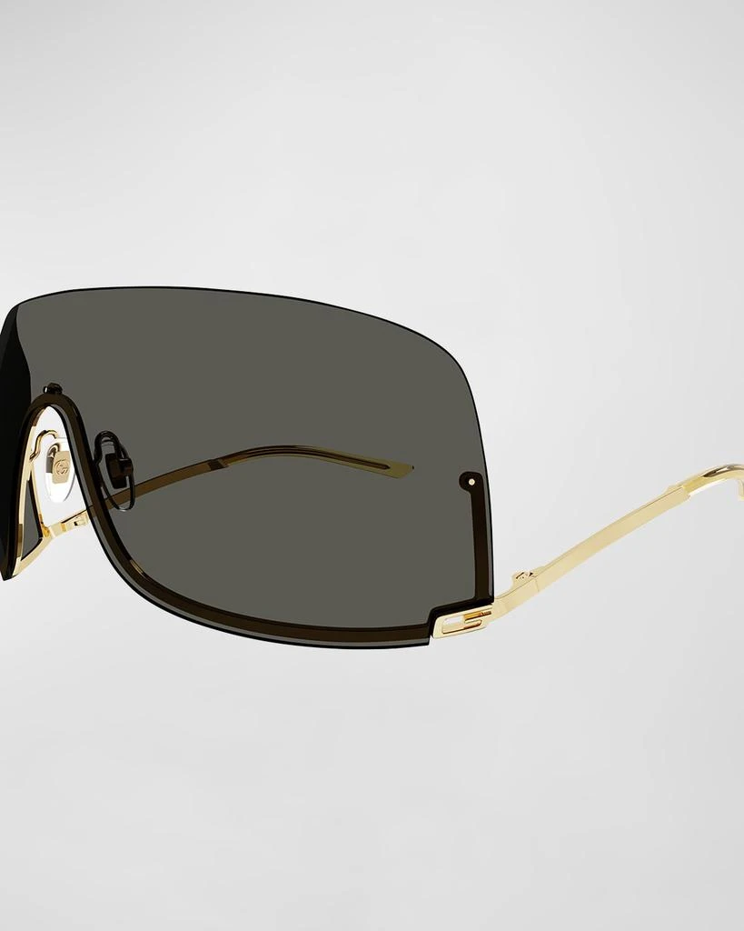 Gucci Rimless Metal Shield Sunglasses 2