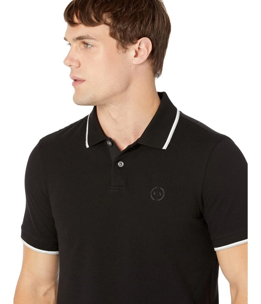 Armani Exchange Slim Fit Pique Logo Polo 3