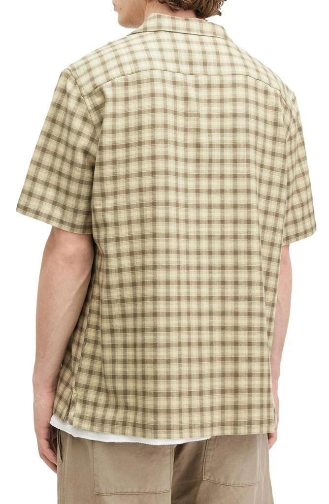 ALL SAINTS Zeke Plaid Cotton Button-Up Shirt 2