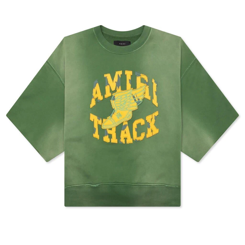 AMIRI Amiri Logo Patch Short-Sleeved Sweatshirt 1