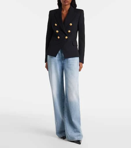 Balmain Mid-rise wide-leg jeans 2