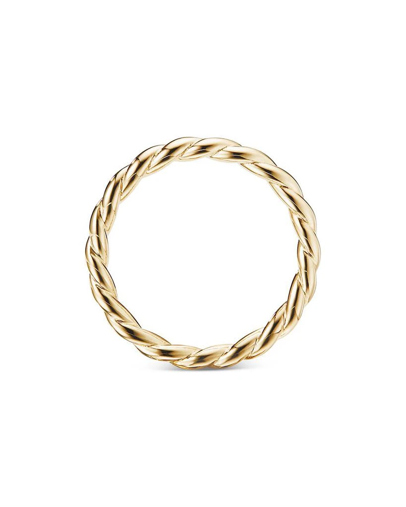 David Yurman 18K Yellow Gold Paveflex Band 3