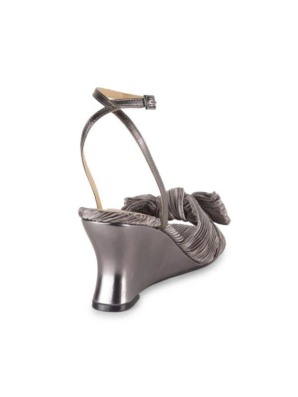 Saks Fifth Avenue Jules 76MM Pleated Leather Sandals 3