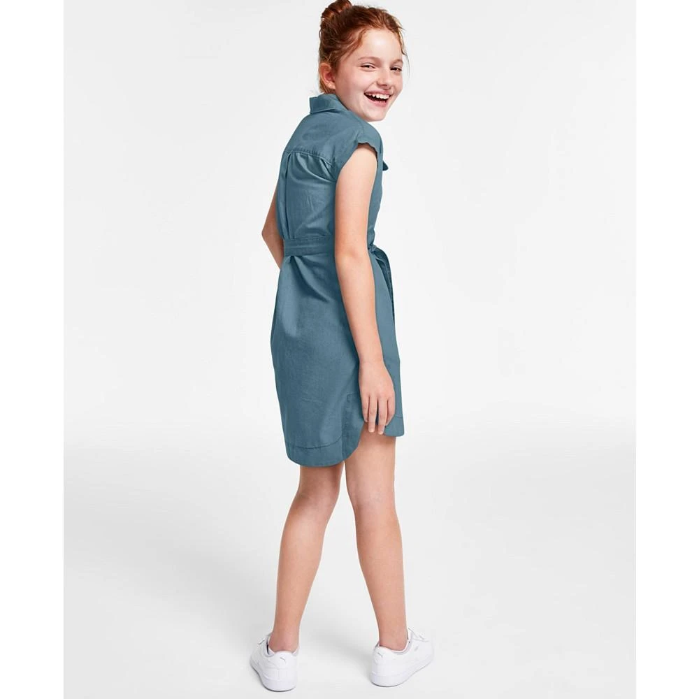 Calvin Klein Big Girls Chambray Shirtdress 4