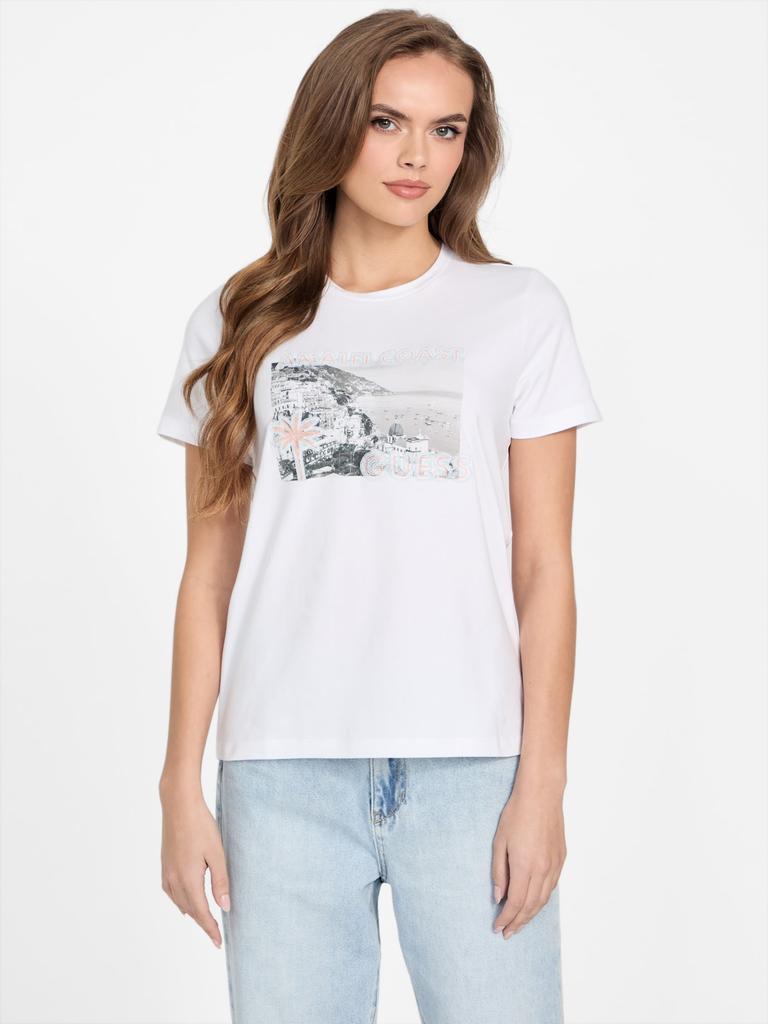 Sacai White Man Ray Print T-shirt - T-Shirts - Compare Prices from