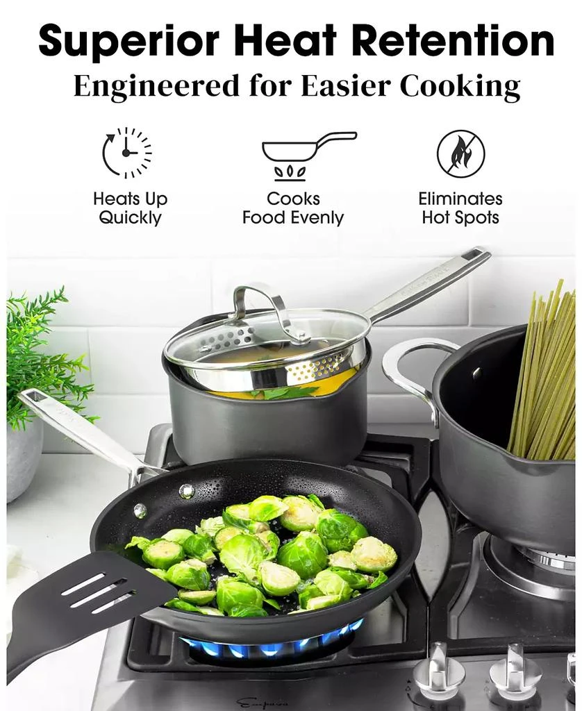 Gotham Steel Professional 2x Hard Anodized 15-Piece Ceramic Nonstick Cookware Set 6