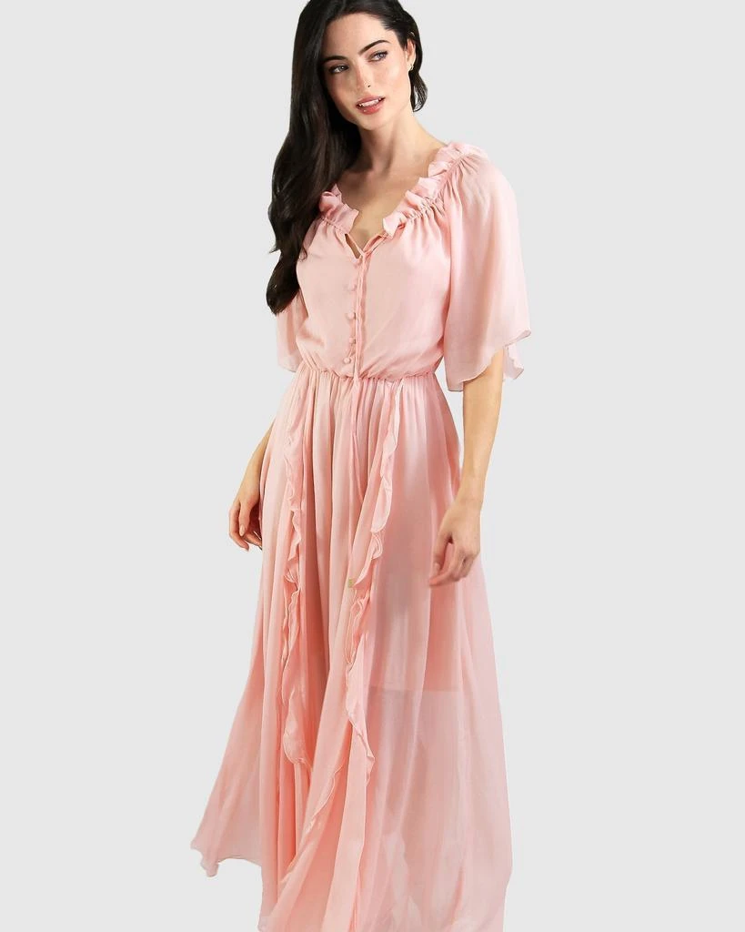 Belle&Bloom Amour Amour Ruffled Midi Dress - Desert Rose 5