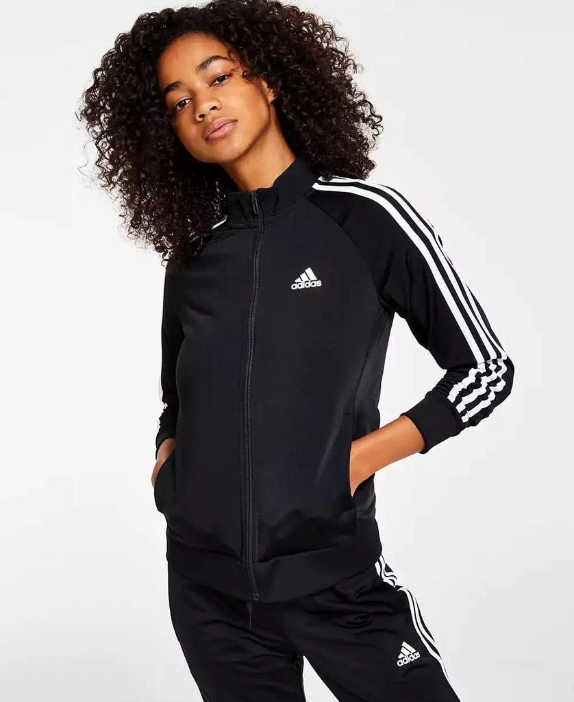 adidas Women's 3-Stripe Tricot Track Jacket, XS- 8