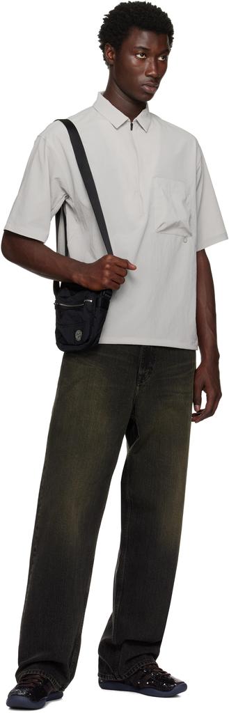 Shop Black 9200015 Coated Nylon Metal ECONYL Pouch on Sale at