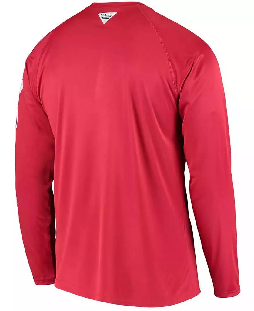 Columbia Men's PFG Crimson Alabama Crimson Tide Terminal Tackle Omni-Shade Long Sleeve T-shirt 3