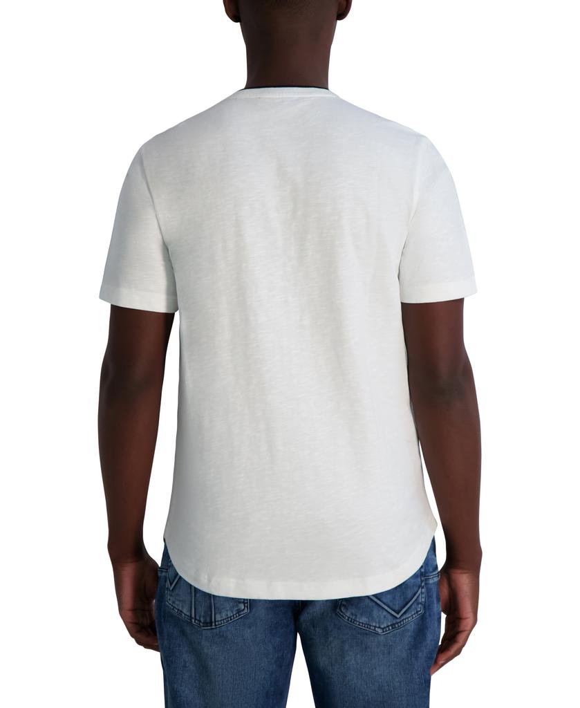 Karl Lagerfeld Paris KARL LOGO PLATE HENLEY TEE